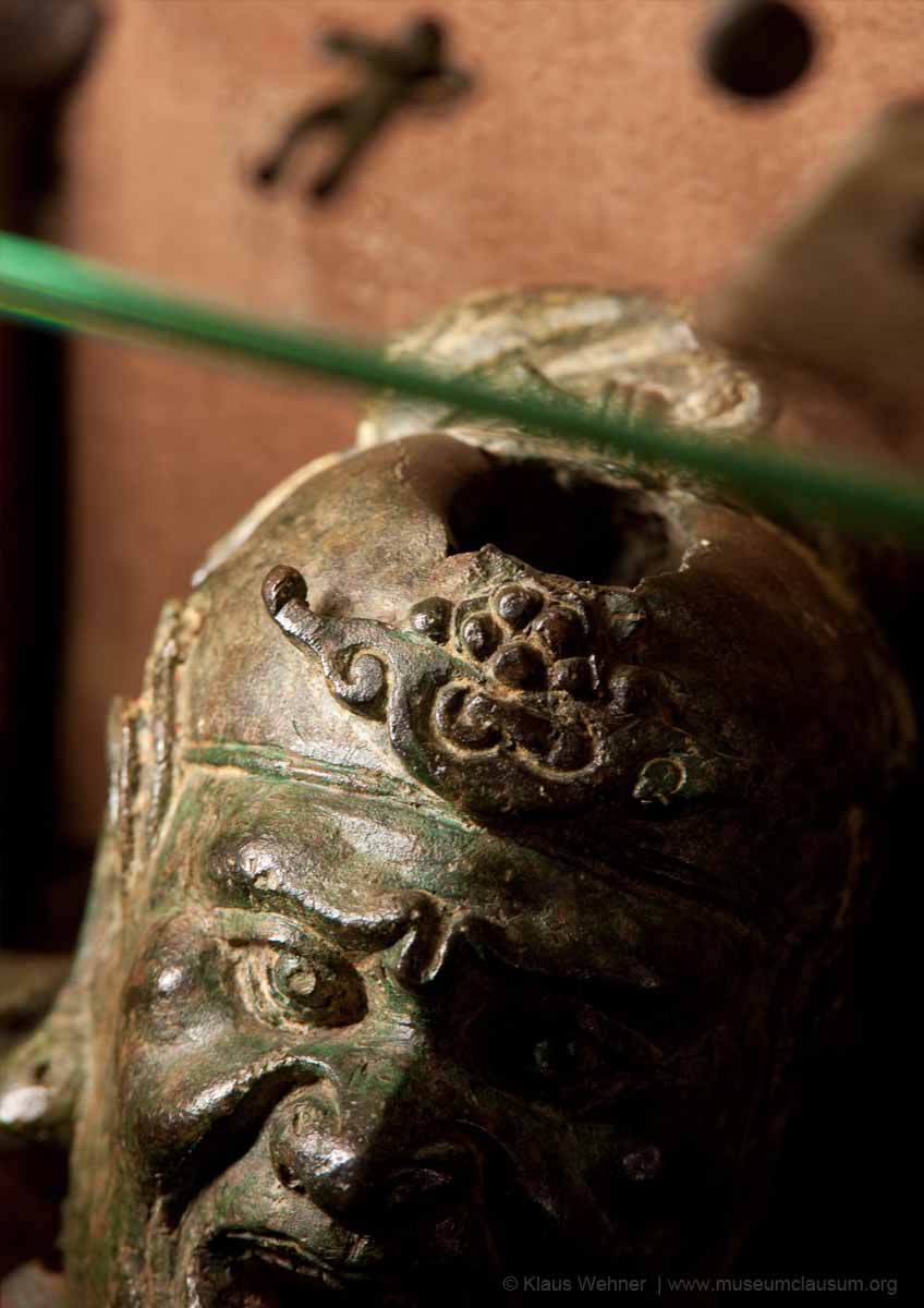 Close up on selected small scale ancient sculptures from Sigmund Freud's collection