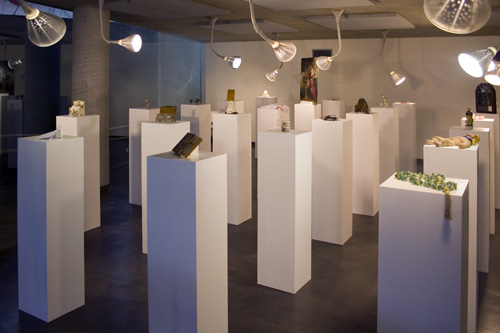 'Museum Clausum Deptford' installed at Laban as
              part of the arts festival 'Deptford X', 2007.